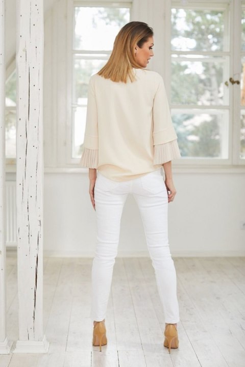 Bluzka Model M290/3 Light Beige - La Aurora Bluzka Model M290/3 Light Beige - La Aurora