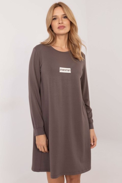 Sukienka Model RV-SK-A-165.61 Dark Brown - Relevance Sukienka Model RV-SK-A-165.61 Dark Brown - Relevance