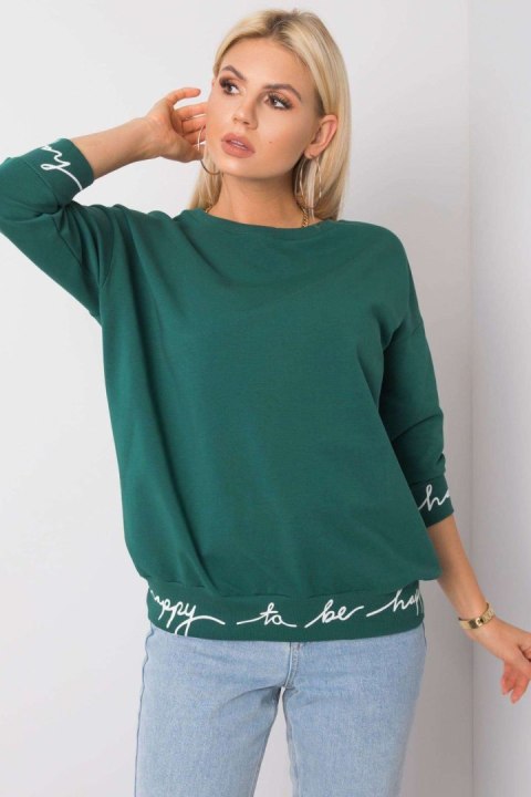 Bluza Damska Model RV-BL-5978.06P Dark Green - Relevance Bluza Damska Model RV-BL-5978.06P Dark Green - Relevance
