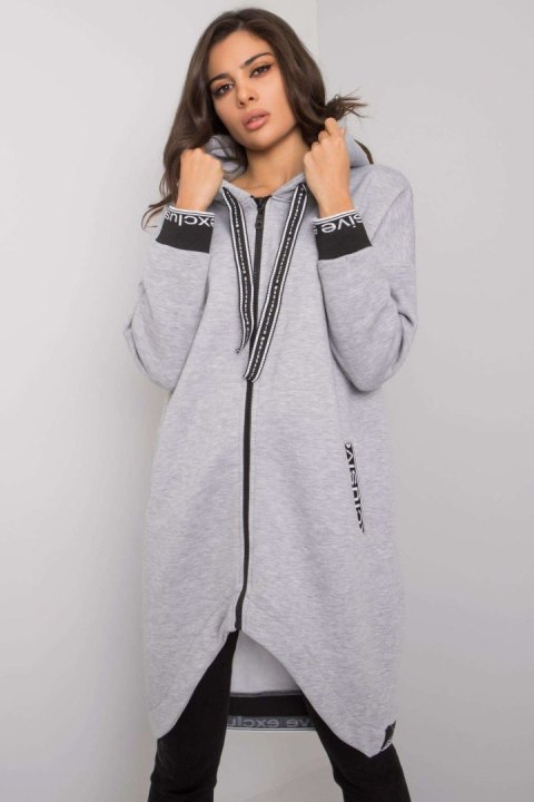 Bluza Damska Model RV-BL-6832.10 Grey - Relevance Bluza Damska Model RV-BL-6832.10 Grey - Relevance