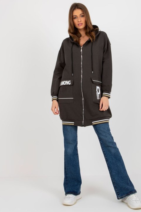 Bluza Damska Model RV-BL-8149.91P Dark Khaki - Relevance Bluza Damska Model RV-BL-8149.91P Dark Khaki - Relevance