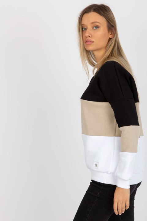 Bluza Damska Model RV-BL-8377.89 Black/Beige - Relevance Bluza Damska Model RV-BL-8377.89 Black/Beige - Relevance