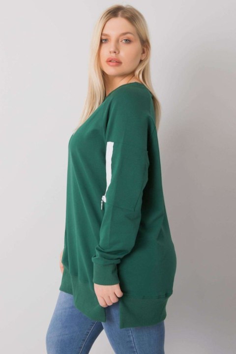 Bluza Damska Model RV-TU-7158.76P Dark Green - Relevance Bluza Damska Model RV-TU-7158.76P Dark Green - Relevance