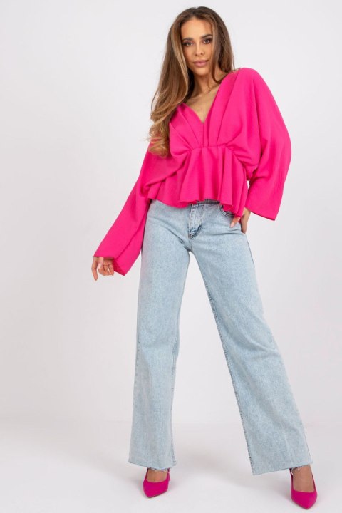 Bluzka Model DHJ-BZ-11979.67 Pink - Italy Moda Bluzka Model DHJ-BZ-11979.67 Pink - Italy Moda