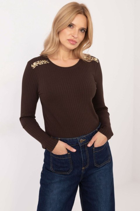 Bluzka Model RV-BZ-A-210.43 Dark Brown - Relevance Bluzka Model RV-BZ-A-210.43 Dark Brown - Relevance
