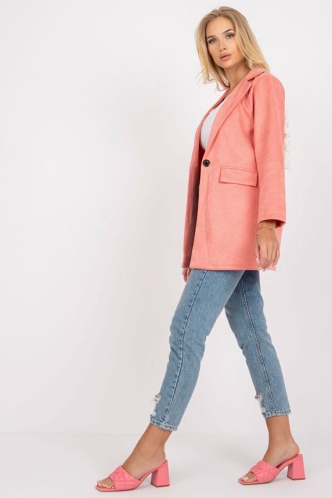 Marynarka Model DHJ-MA-15286.88 Brzoskwinia - Italy Moda Marynarka Model DHJ-MA-15286.88 Brzoskwinia - Italy Moda