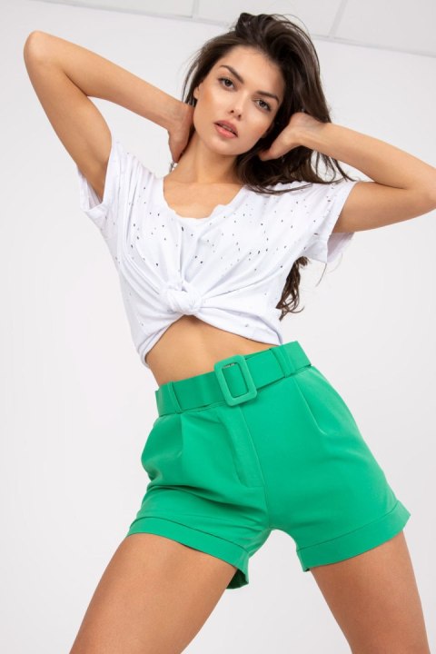 Szorty Damskie Model DHJ-SN-15776.01P Green - Italy Moda Szorty Damskie Model DHJ-SN-15776.01P Green - Italy Moda