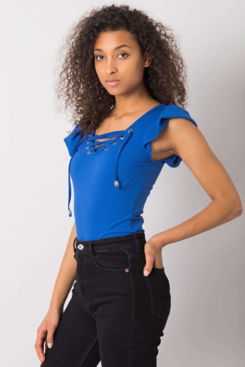 Bluzka Model DHJ-BZ-13301.34P Dark Blue - Italy Moda Bluzka Model DHJ-BZ-13301.34P Dark Blue - Italy Moda