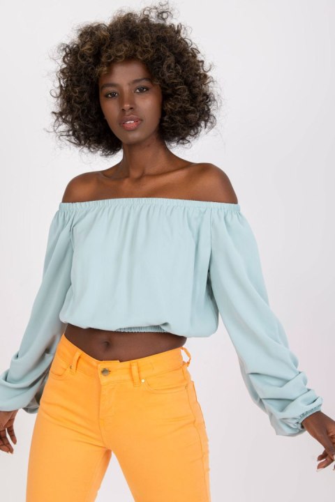 Bluzka Model DHJ-BZ-6816.57 Mint - Italy Moda Bluzka Model DHJ-BZ-6816.57 Mint - Italy Moda