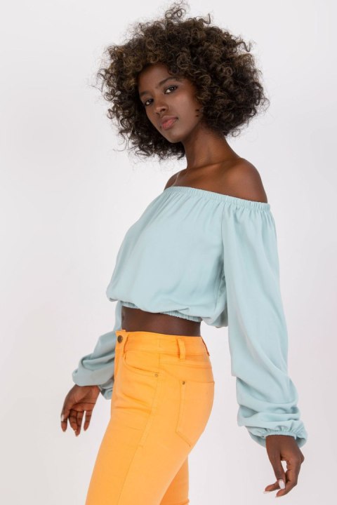 Bluzka Model DHJ-BZ-6816.57 Mint - Italy Moda Bluzka Model DHJ-BZ-6816.57 Mint - Italy Moda