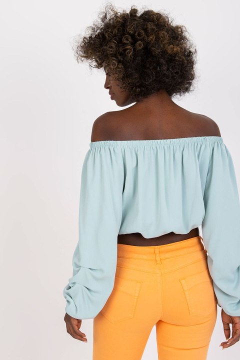 Bluzka Model DHJ-BZ-6816.57 Mint - Italy Moda Bluzka Model DHJ-BZ-6816.57 Mint - Italy Moda