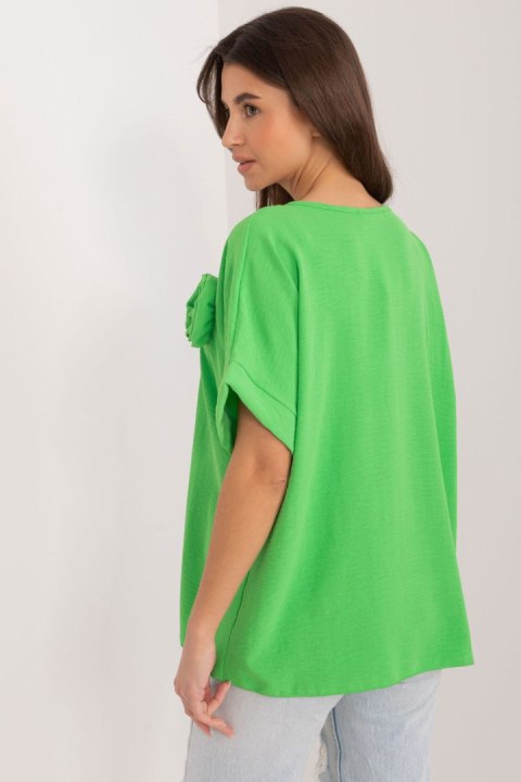 Bluzka Model DHJ-BZ-8368.02 Light Green - Italy Moda Bluzka Model DHJ-BZ-8368.02 Light Green - Italy Moda