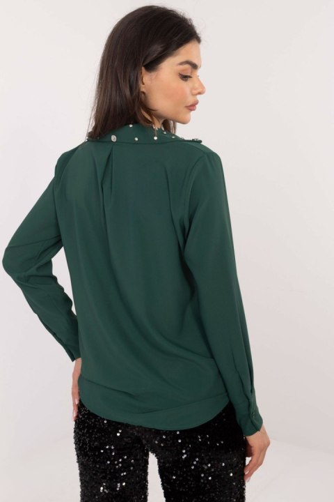 Koszula Damska Model DHJ-KS-15260.96 Dark Green - Italy Moda Koszula Damska Model DHJ-KS-15260.96 Dark Green - Italy Moda