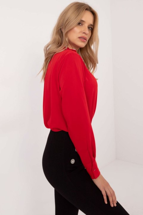 Koszula Damska Model DHJ-KS-15260.96 Red - Italy Moda Koszula Damska Model DHJ-KS-15260.96 Red - Italy Moda