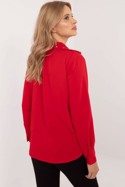 Koszula Damska Model DHJ-KS-15260.96 Red - Italy Moda Koszula Damska Model DHJ-KS-15260.96 Red - Italy Moda