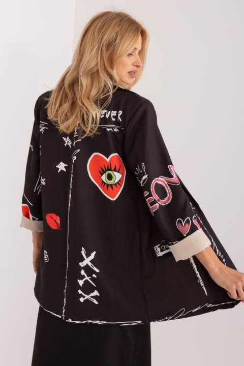 Marynarka Model DHJ-MA-18525-9.95 Black - Italy Moda Marynarka Model DHJ-MA-18525-9.95 Black - Italy Moda