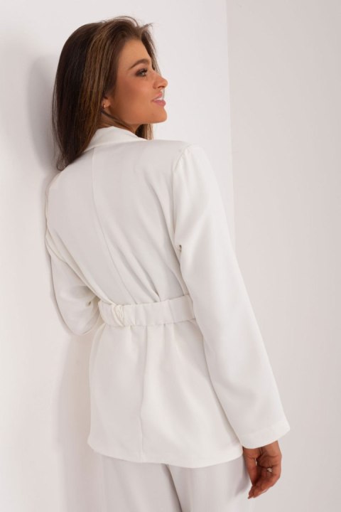 Marynarka Model DHJ-MA-18973.30 Ecru - Italy Moda Marynarka Model DHJ-MA-18973.30 Ecru - Italy Moda