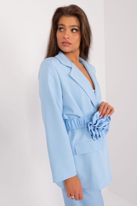 Marynarka Model DHJ-MA-18973.30 Light Blue - Italy Moda Marynarka Model DHJ-MA-18973.30 Light Blue - Italy Moda