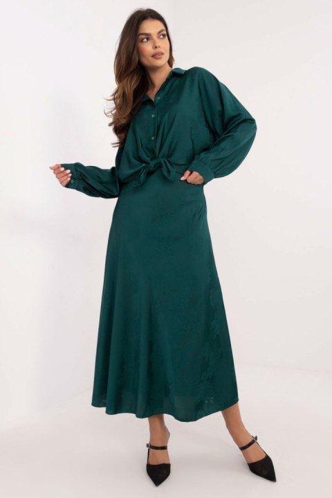 Spódnica Model DHJ-SD-19293.67 Dark Green - Italy Moda Spódnica Model DHJ-SD-19293.67 Dark Green - Italy Moda