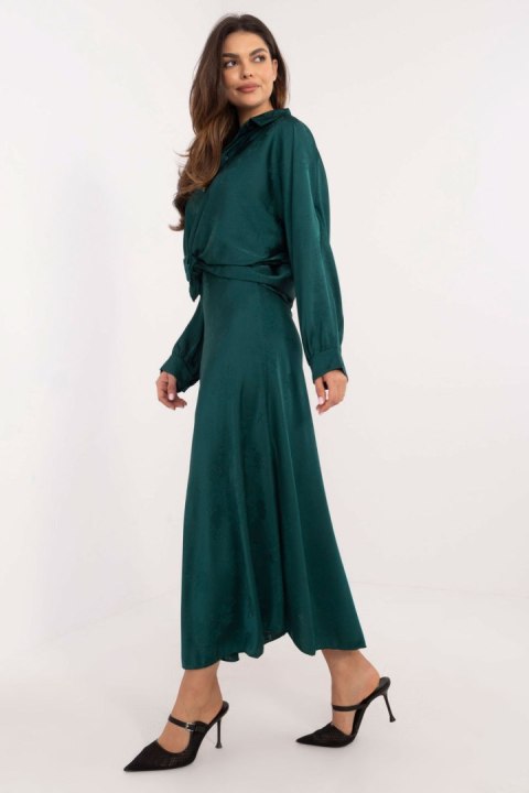 Spódnica Model DHJ-SD-19293.67 Dark Green - Italy Moda Spódnica Model DHJ-SD-19293.67 Dark Green - Italy Moda