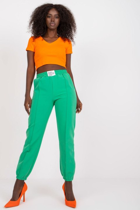 Spodnie Damskie Model DHJ-SP-15832.64 Dark Green - Italy Moda Spodnie Damskie Model DHJ-SP-15832.64 Dark Green - Italy Moda