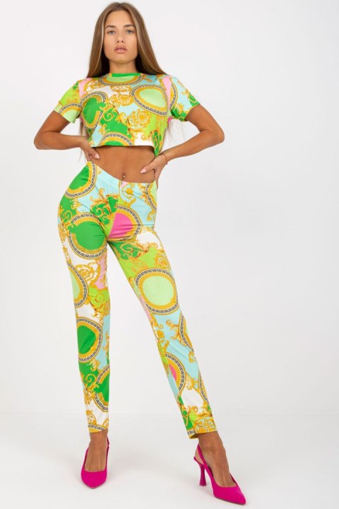 Spodnie Komplet Model DHJ-KMPL-15832.88 Light Green - Italy Moda Spodnie Komplet Model DHJ-KMPL-15832.88 Light Green - Italy Moda
