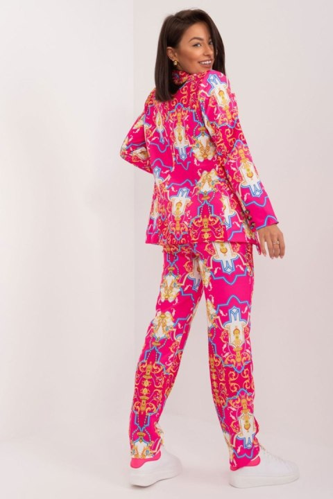 Spodnie Komplet Model DHJ-KMPL-17131.32X Dark Pink - Italy Moda Spodnie Komplet Model DHJ-KMPL-17131.32X Dark Pink - Italy Moda