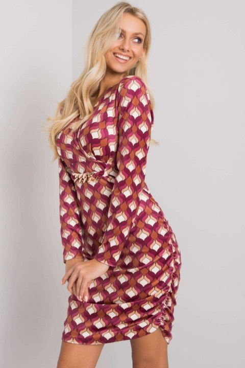 Sukienka Model DHJ-SK-12695.26P Dark Pink - Italy Moda Sukienka Model DHJ-SK-12695.26P Dark Pink - Italy Moda