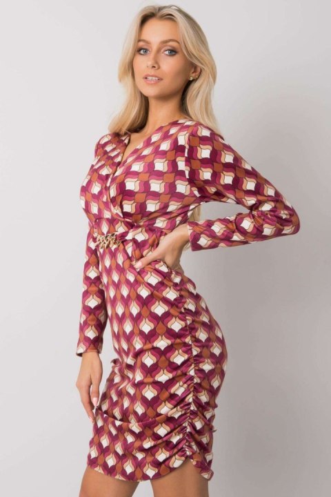 Sukienka Model DHJ-SK-12695.26P Dark Pink - Italy Moda Sukienka Model DHJ-SK-12695.26P Dark Pink - Italy Moda