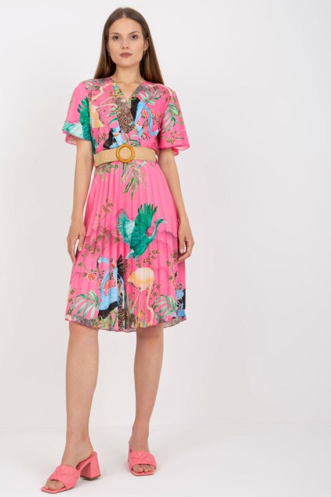 Sukienka Model DHJ-SK-15817.32 Pink - Italy Moda Sukienka Model DHJ-SK-15817.32 Pink - Italy Moda