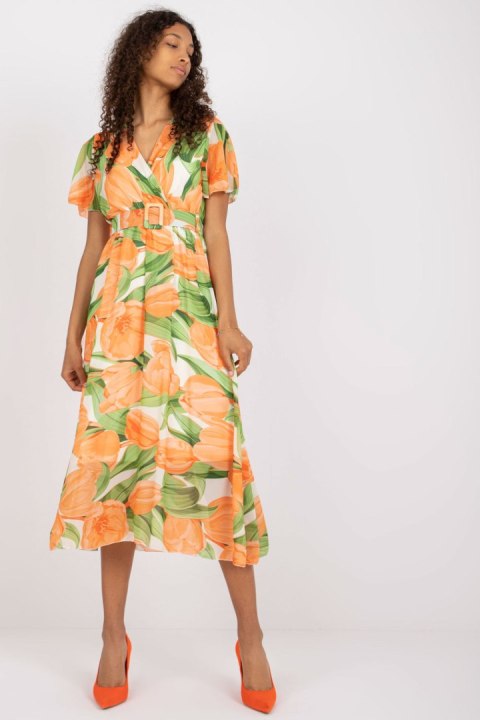 Sukienka Model DHJ-SK-15967.54P Orange - Italy Moda Sukienka Model DHJ-SK-15967.54P Orange - Italy Moda