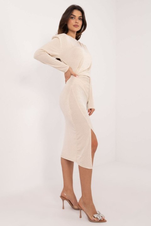 Sukienka Model DHJ-SK-18206.67 Light Beige - Italy Moda Sukienka Model DHJ-SK-18206.67 Light Beige - Italy Moda