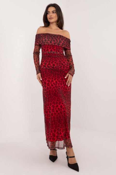 Sukienka Model DHJ-SK-18702.40 Red - Italy Moda Sukienka Model DHJ-SK-18702.40 Red - Italy Moda