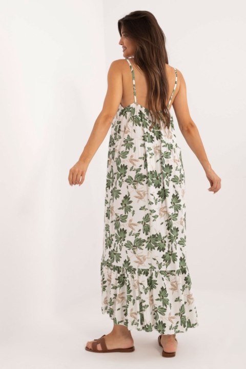 Sukienka Model DHJ-SK-7772.25 Khaki - Italy Moda Sukienka Model DHJ-SK-7772.25 Khaki - Italy Moda