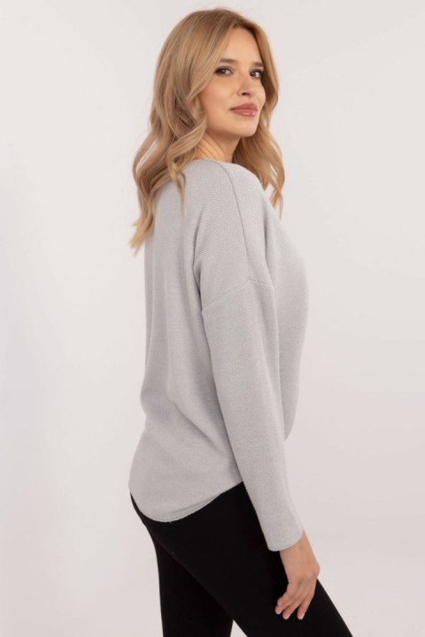 Sweter Damski Model DHJ-BZ-19238.26 Light Grey - Italy Moda Sweter Damski Model DHJ-BZ-19238.26 Light Grey - Italy Moda