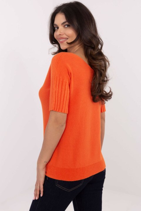 Sweter Damski Model DHJ-SW-9316.02P Orange - Italy Moda Sweter Damski Model DHJ-SW-9316.02P Orange - Italy Moda