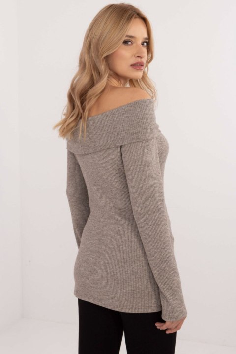 Sweter Damski Model DHJ-SW-A2449.33 Dark Beige - Italy Moda Sweter Damski Model DHJ-SW-A2449.33 Dark Beige - Italy Moda