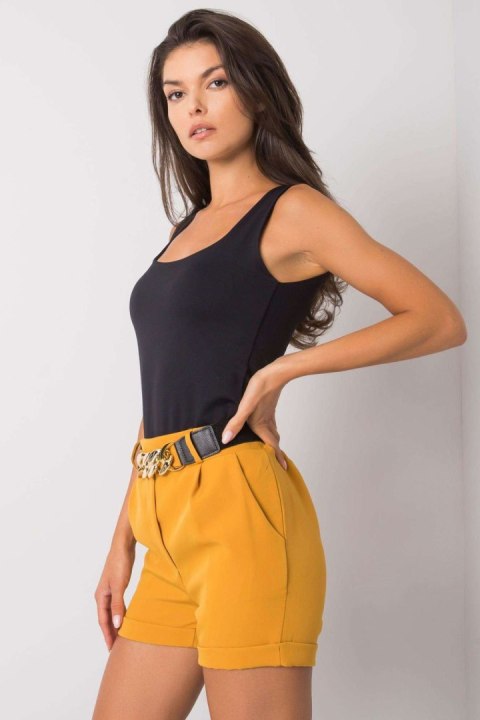 Szorty Damskie Model DHJ-SN-13186.03P Dark Yellow - Italy Moda Szorty Damskie Model DHJ-SN-13186.03P Dark Yellow - Italy Moda