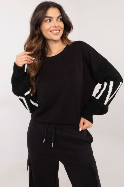 Bluza Damska Model MI-BL-M5975.26P Black - Italy Moda Bluza Damska Model MI-BL-M5975.26P Black - Italy Moda