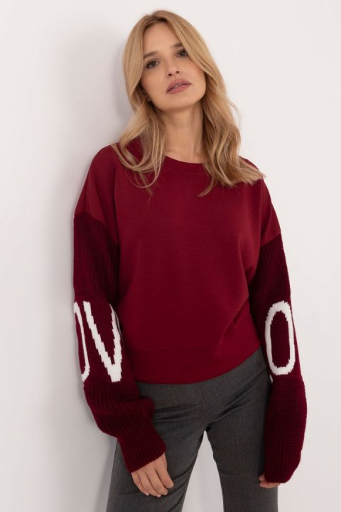 Bluza Damska Model MI-BL-M5975.26P Bordo - Italy Moda Bluza Damska Model MI-BL-M5975.26P Bordo - Italy Moda
