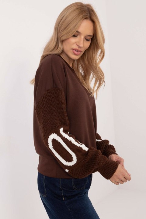 Bluza Damska Model MI-BL-M5975.26P Brown - Italy Moda Bluza Damska Model MI-BL-M5975.26P Brown - Italy Moda