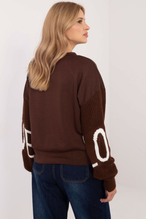 Bluza Damska Model MI-BL-M5975.26P Brown - Italy Moda Bluza Damska Model MI-BL-M5975.26P Brown - Italy Moda
