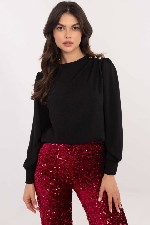 Bluzka Model MI-BZ-278519-1.40 Black - Italy Moda Bluzka Model MI-BZ-278519-1.40 Black - Italy Moda