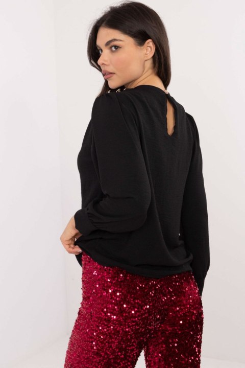 Bluzka Model MI-BZ-278519-1.40 Black - Italy Moda Bluzka Model MI-BZ-278519-1.40 Black - Italy Moda