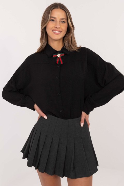 Koszula Damska Model MI-KS-61523.60P Black - Italy Moda Koszula Damska Model MI-KS-61523.60P Black - Italy Moda