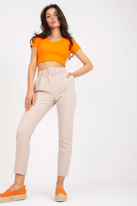 Spodnie Damskie Model DHJ-SP-12787.21X Beige - Italy Moda Spodnie Damskie Model DHJ-SP-12787.21X Beige - Italy Moda
