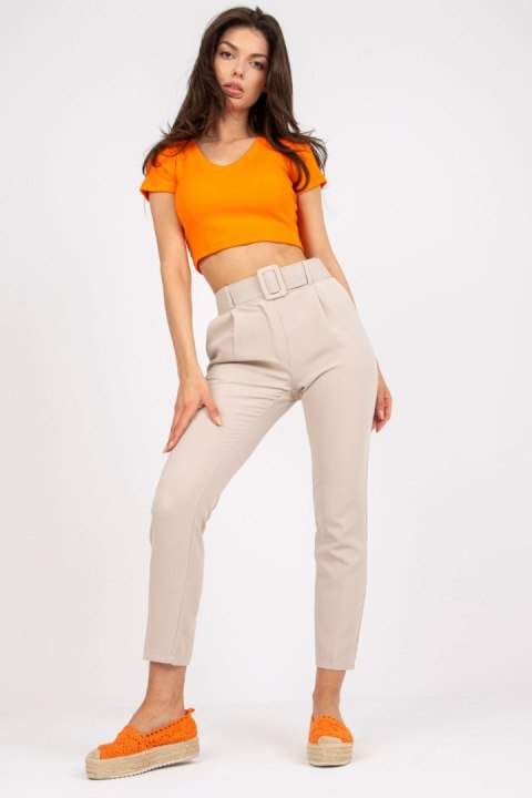 Spodnie Damskie Model DHJ-SP-12787.21X Beige - Italy Moda Spodnie Damskie Model DHJ-SP-12787.21X Beige - Italy Moda