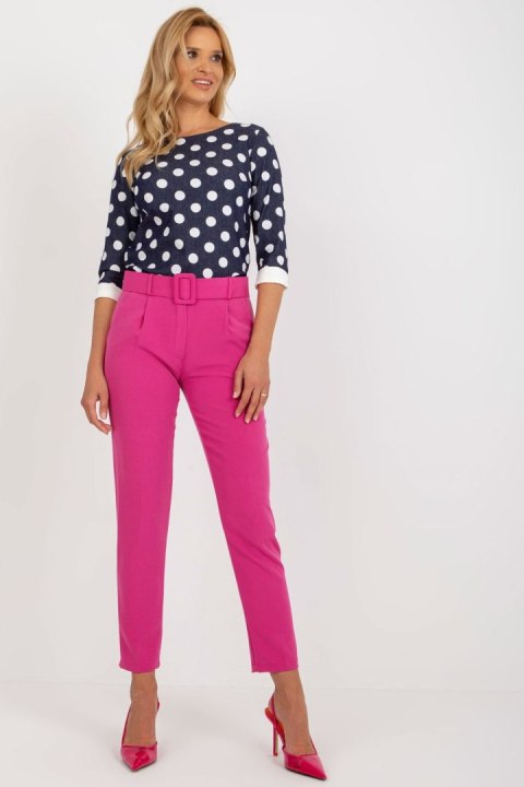 Spodnie Damskie Model DHJ-SP-12787.21X Dark Pink - Italy Moda Spodnie Damskie Model DHJ-SP-12787.21X Dark Pink - Italy Moda