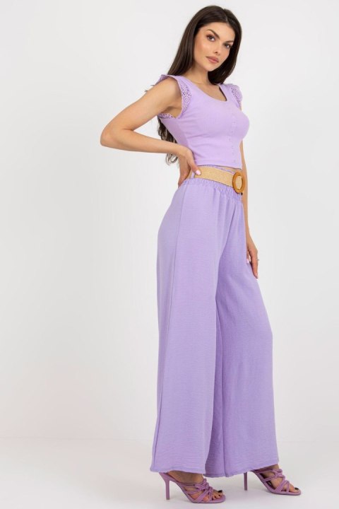 Spodnie Damskie Model DHJ-SP-8387.57 Light Violet - Italy Moda Spodnie Damskie Model DHJ-SP-8387.57 Light Violet - Italy Moda
