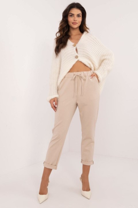 Spodnie Dresowe Model DHJ-SP-A7690.01P Beige - Italy Moda Spodnie Dresowe Model DHJ-SP-A7690.01P Beige - Italy Moda